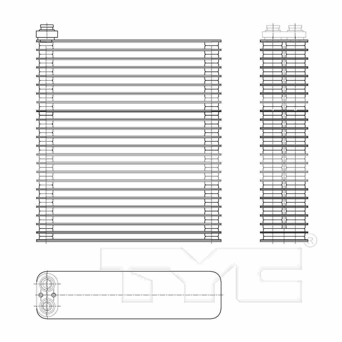 TYC A/C Evaporator Core 97290