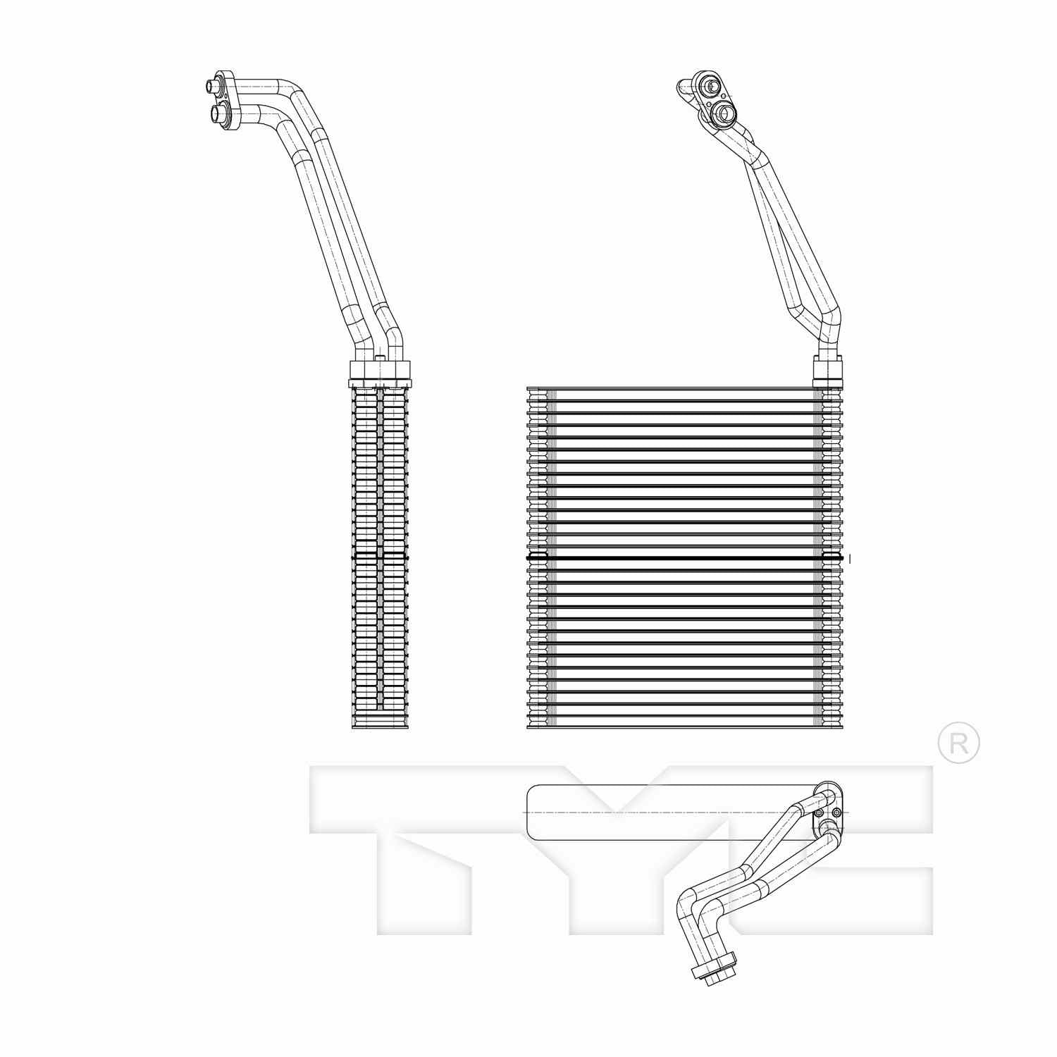 TYC A/C Evaporator Core 97292