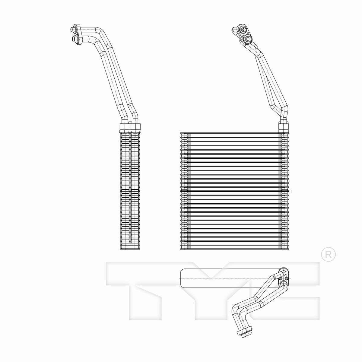 TYC A/C Evaporator Core 97292