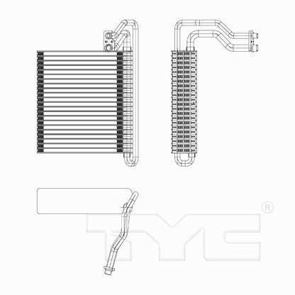 TYC A/C Evaporator Core 97293