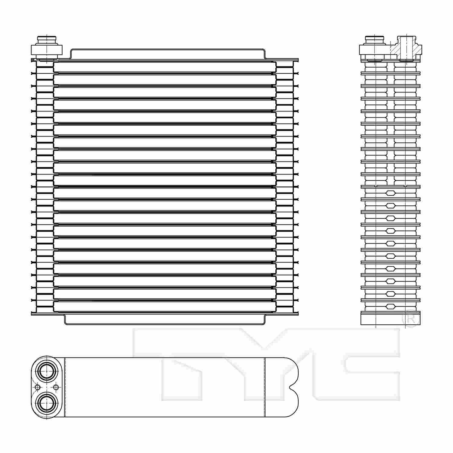 TYC A/C Evaporator Core 97294