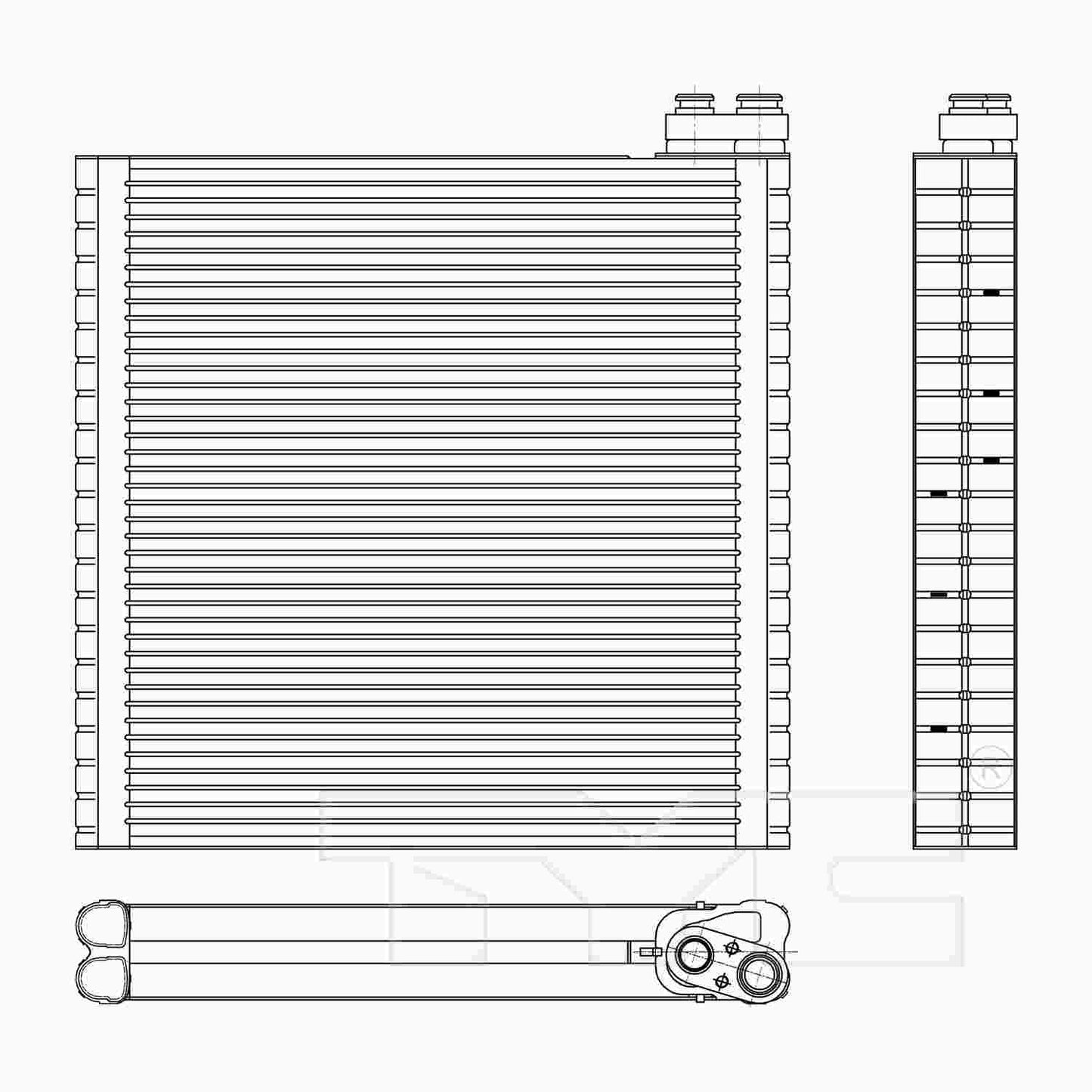 TYC A/C Evaporator Core 97299