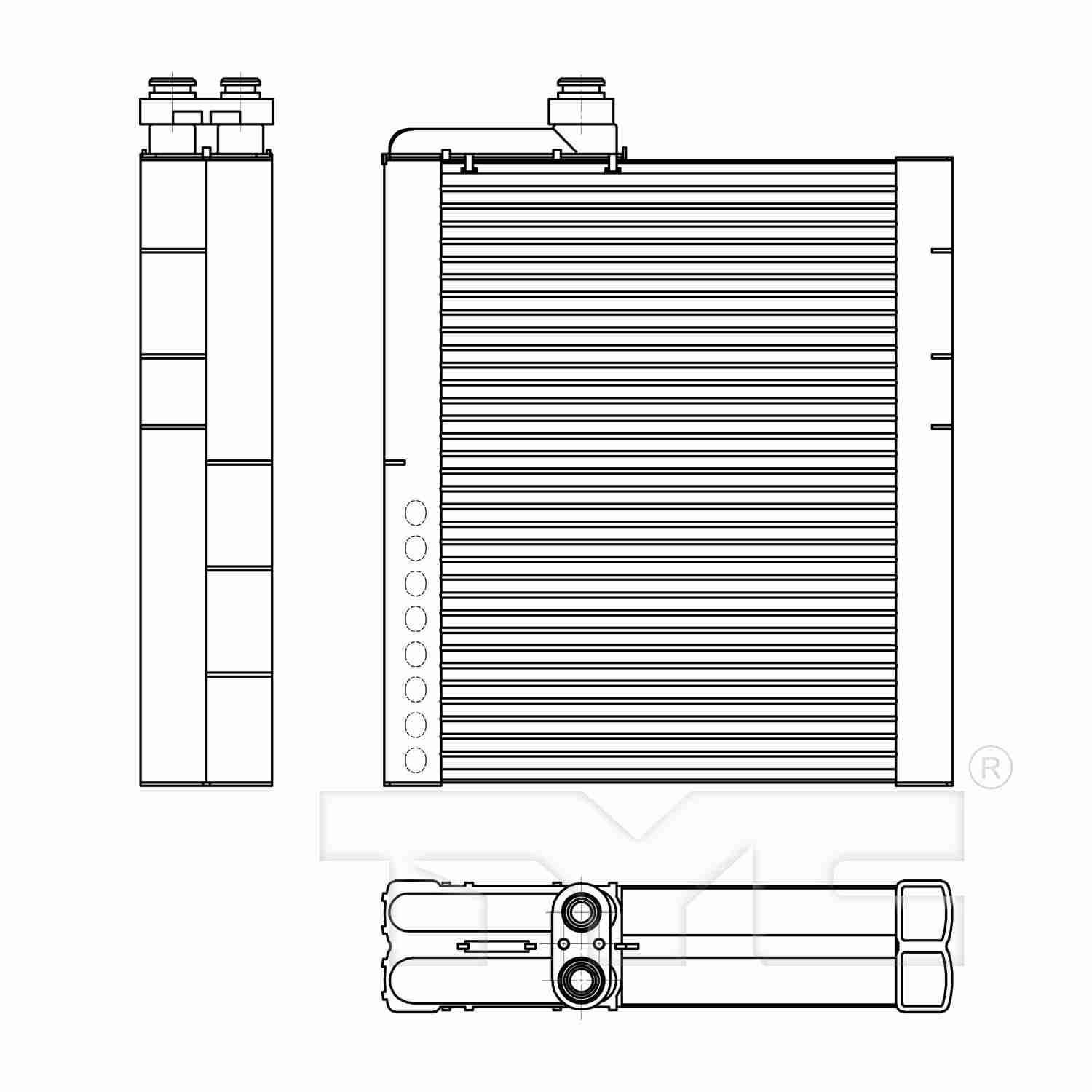TYC A/C Evaporator Core 97301