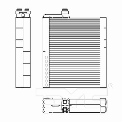 TYC A/C Evaporator Core 97301