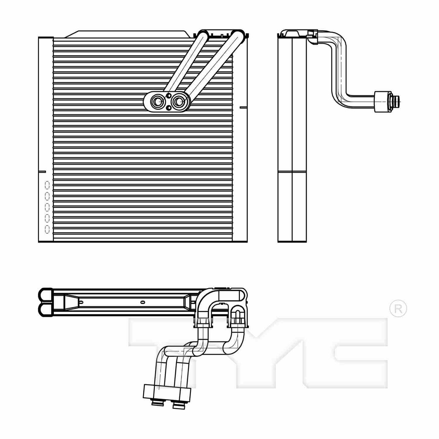 TYC A/C Evaporator Core 97305