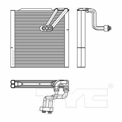 TYC A/C Evaporator Core 97305