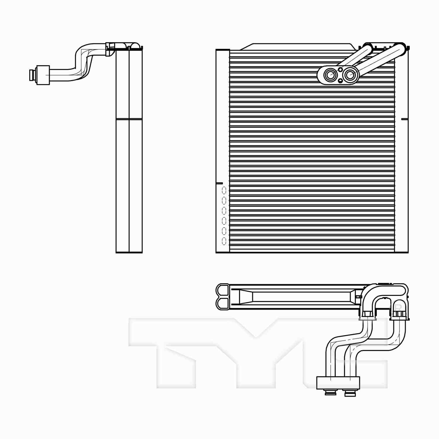 TYC A/C Evaporator Core 97306
