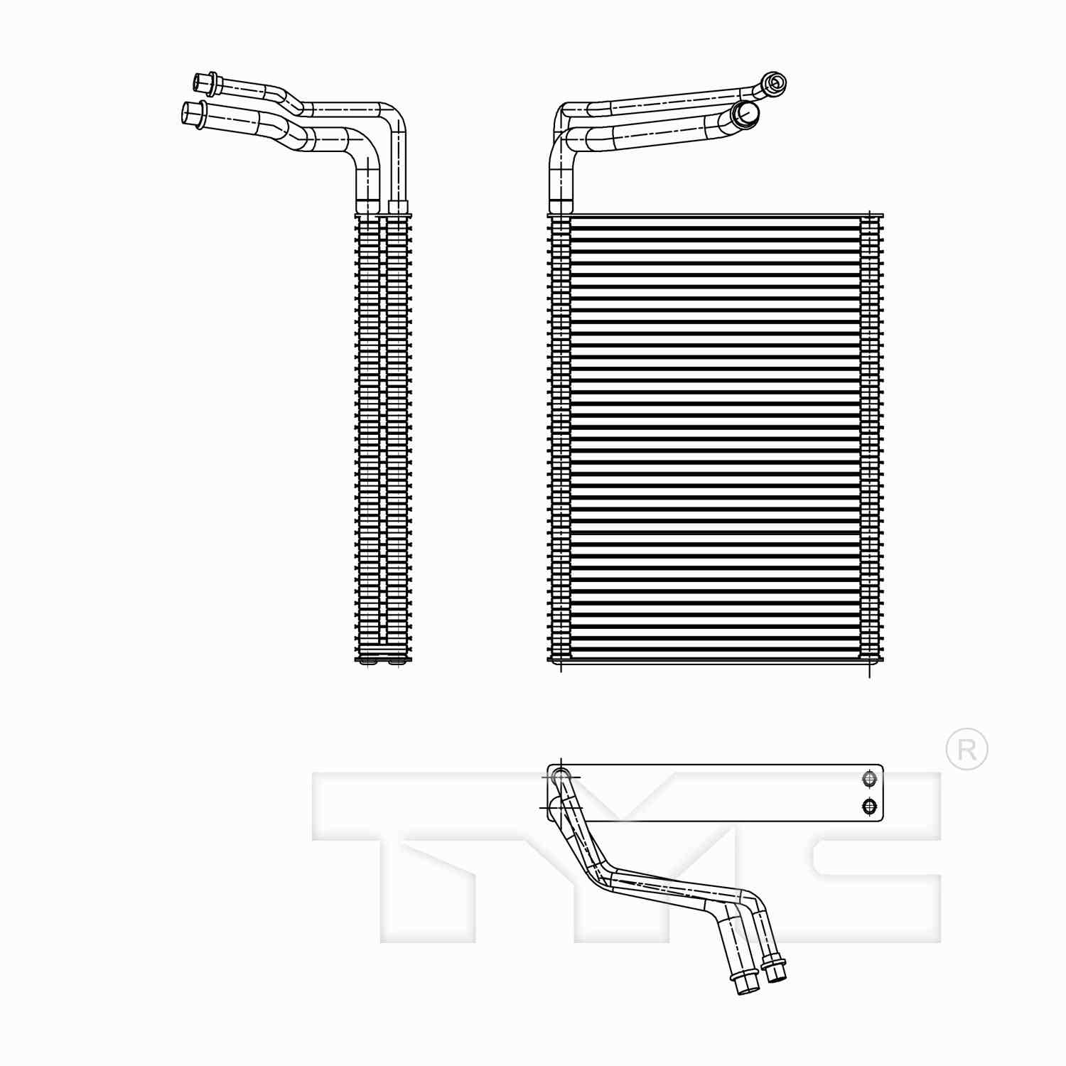 TYC A/C Evaporator Core 97307