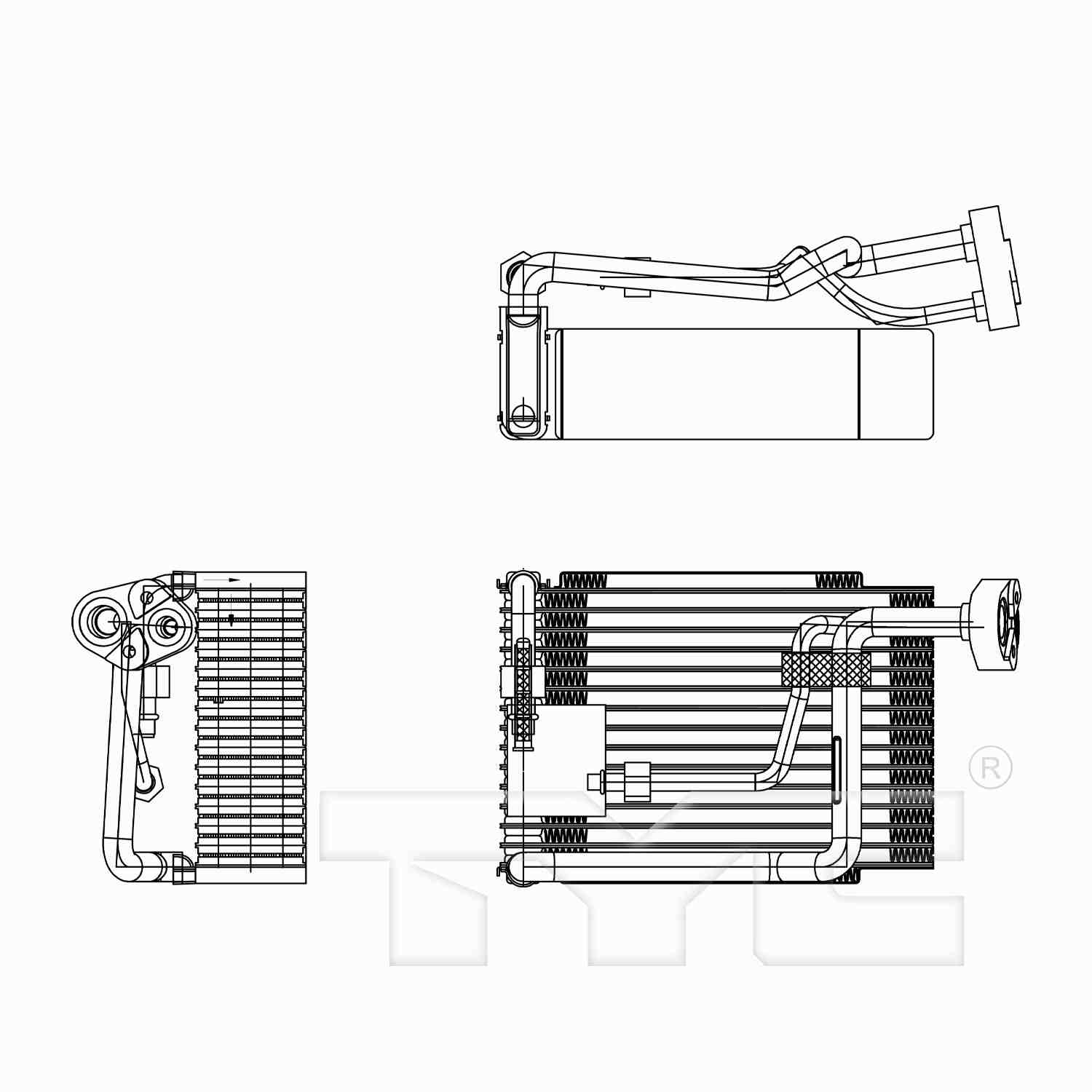 TYC A/C Evaporator Core 97309