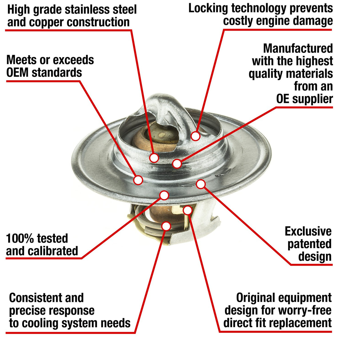 Motorad Engine Coolant Thermostat 7200-160