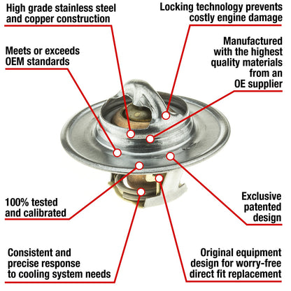 Motorad Engine Coolant Thermostat 7200-160