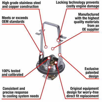 Motorad Engine Coolant Thermostat 7211-180