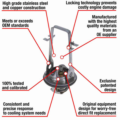 Motorad Engine Coolant Thermostat 7211-195