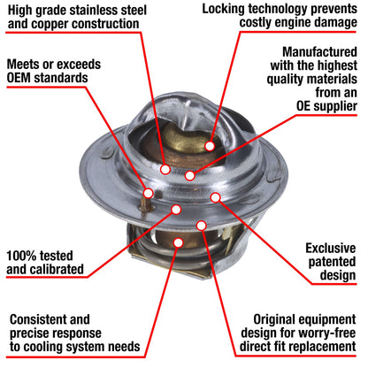 Motorad Engine Coolant Thermostat 7239-192