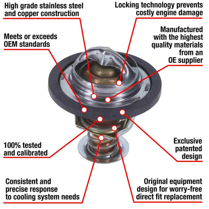 Motorad Engine Coolant Thermostat 7267-180