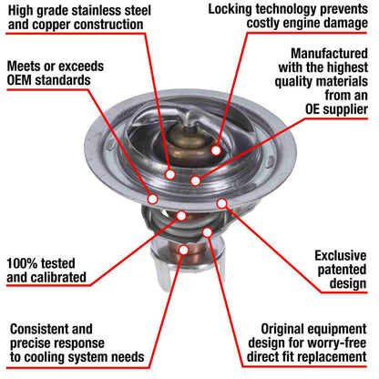Motorad Engine Coolant Thermostat 7268-180