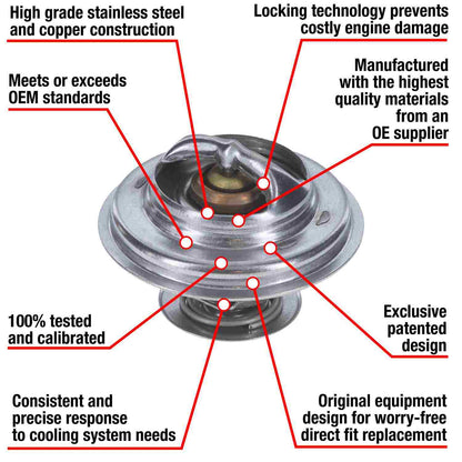 Motorad Engine Coolant Thermostat 7273-180