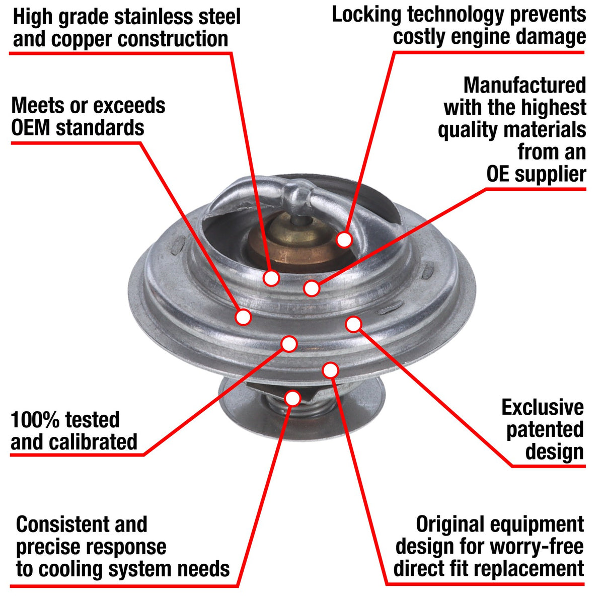 Motorad Engine Coolant Thermostat 7273-192