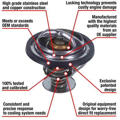 Motorad Engine Coolant Thermostat 7307-180
