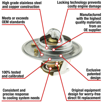 Motorad Engine Coolant Thermostat 7323-180