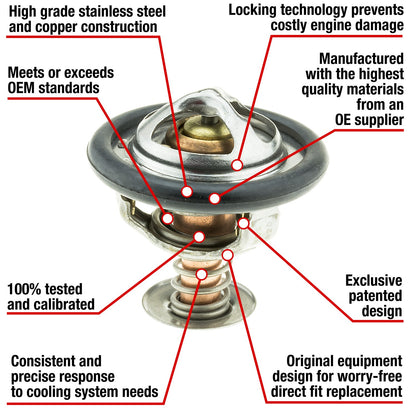 Motorad Engine Coolant Thermostat 7444-180