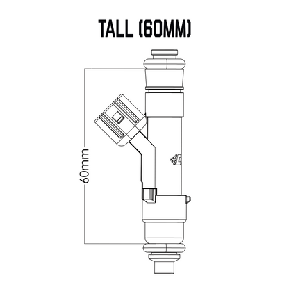 DeatschWerks Single Universal Tall Injector (60mm)