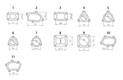 GReddy Replacement GReddy (TD / T) Turbo Flanges