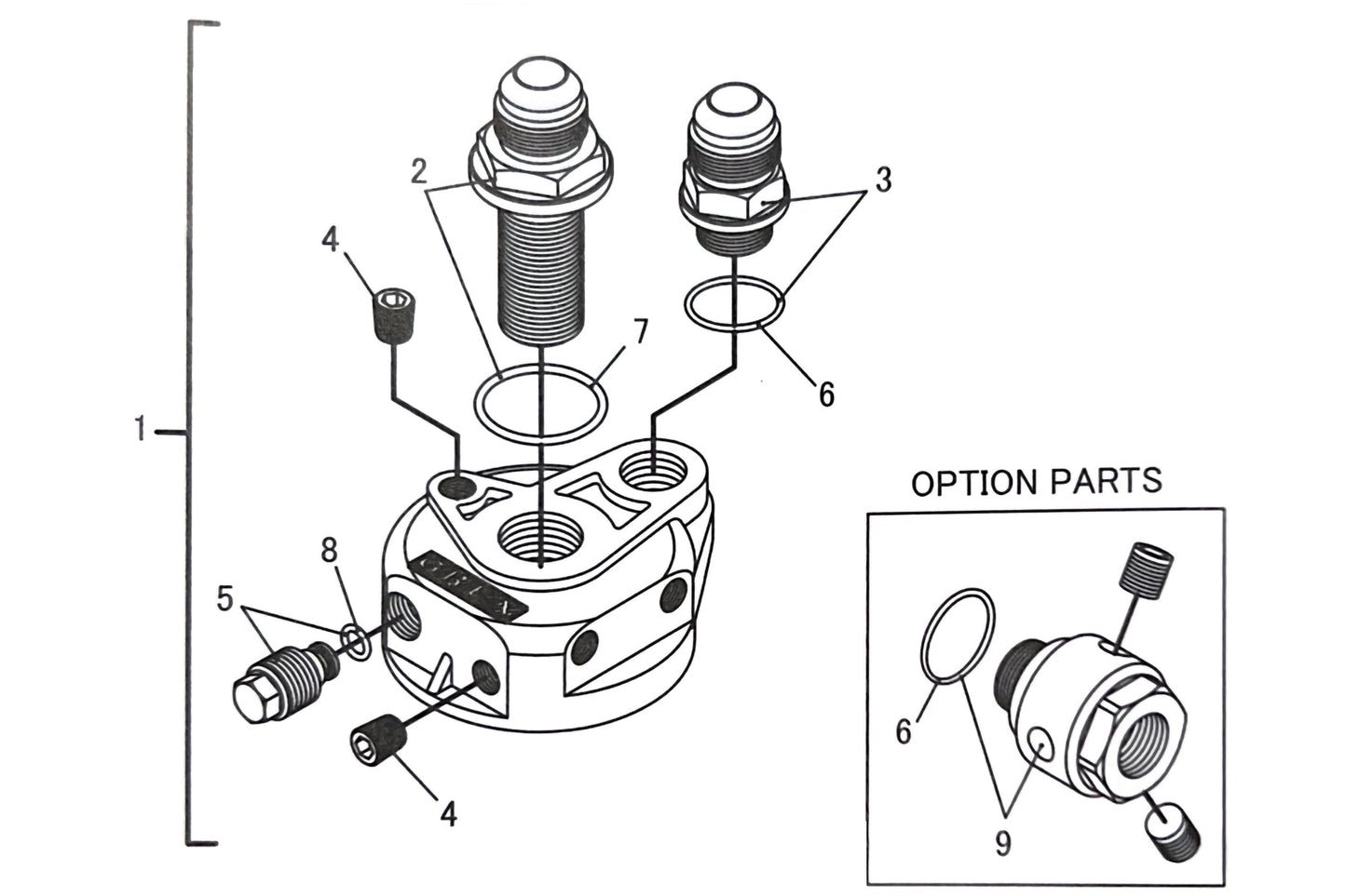 GReddy TYPE-G FILTER RELOCATION ADAPTER, FILTER: 3/4-16UNF, 10AN - () 12401139