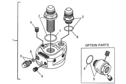 GReddy TYPE-G FILTER RELOCATION ADAPTER, FILTER: 3/4-16UNF, 10AN - () 12401139