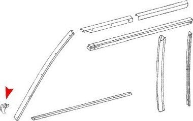 URO Windshield Molding Joint Cover 1077271130