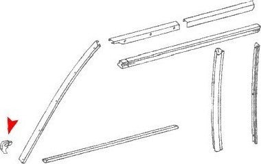 URO Windshield Molding Joint Cover 1077271130
