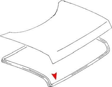 URO Trunk Lid Seal 1077580098