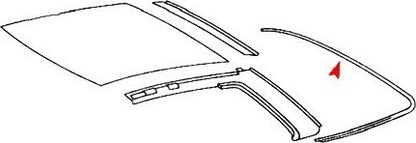 URO Convertible / Hard Top Seal, Each, D1:1077900198, D1S:107 790 01 98, J