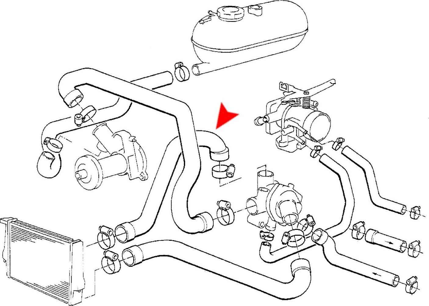 URO Radiator Coolant Hose 11531286914
