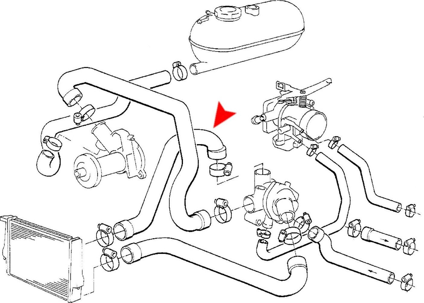 URO Radiator Coolant Hose 11531286914