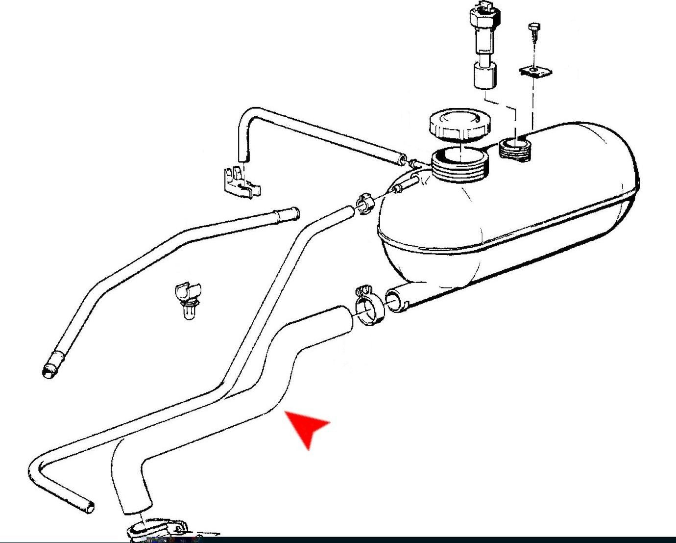 URO Engine Coolant Reservoir Hose 11531289257