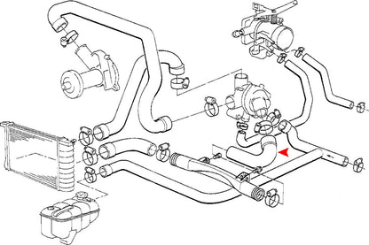 URO Engine Coolant Hose 11531718982