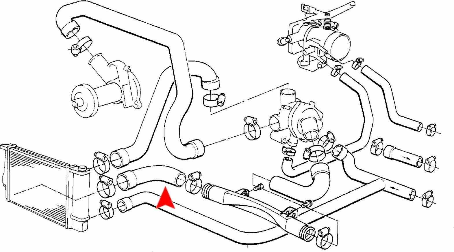 URO Radiator Coolant Hose 11531722486