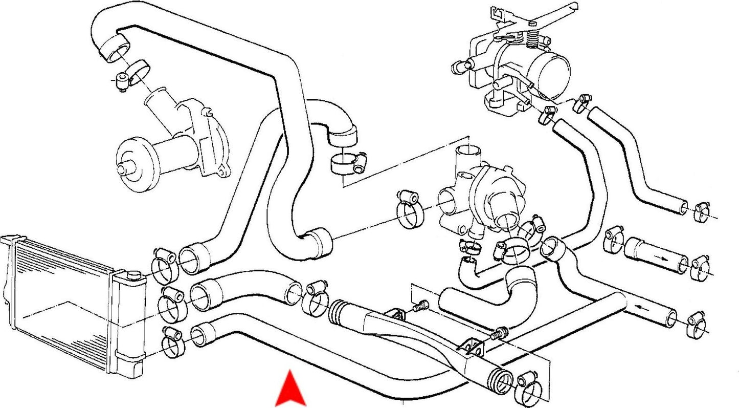 URO HVAC Heater Hose