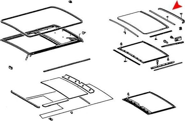 URO Sunroof Seal 1157820198