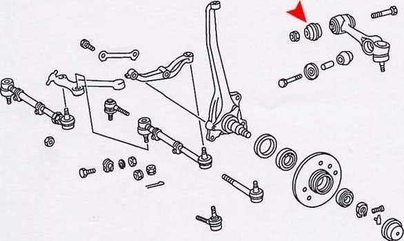 URO Suspension Control Arm Bushing 1163336314