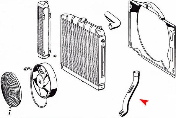 URO Radiator Coolant Hose 1165011282