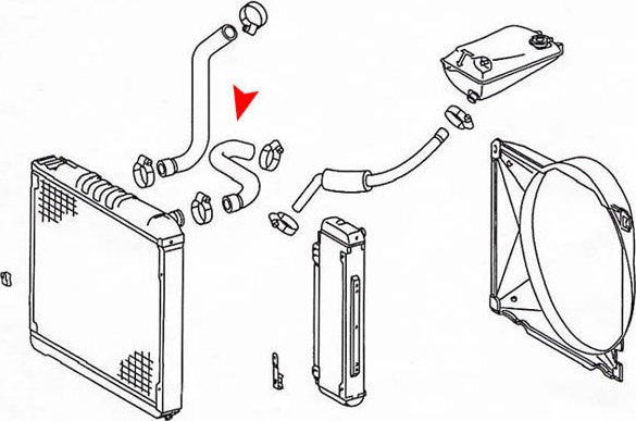 URO Radiator Coolant Hose