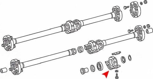 URO Drive Shaft Center Support 1234101081