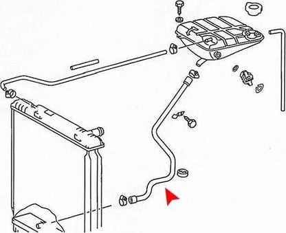 URO Engine Coolant Reservoir Hose 1235012182
