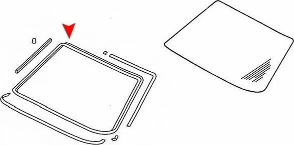 URO Windshield Seal 1236700139
