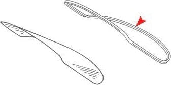 URO Rear Window Seal - 123 670 0239