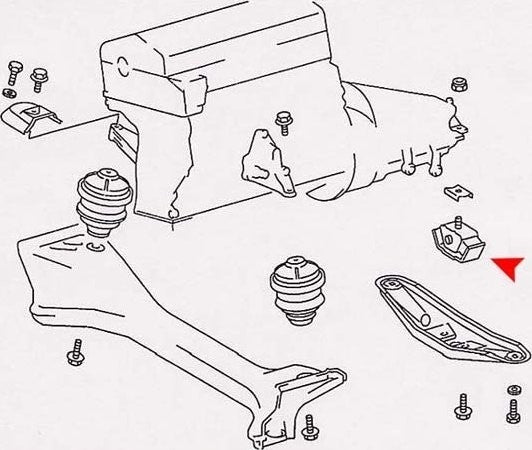 URO Manual Transmission Mount 1242400618
