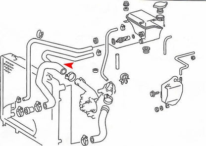 URO Radiator Coolant Hose 1245012982