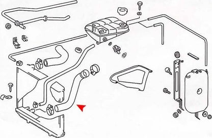 URO Radiator Coolant Hose 1265011482